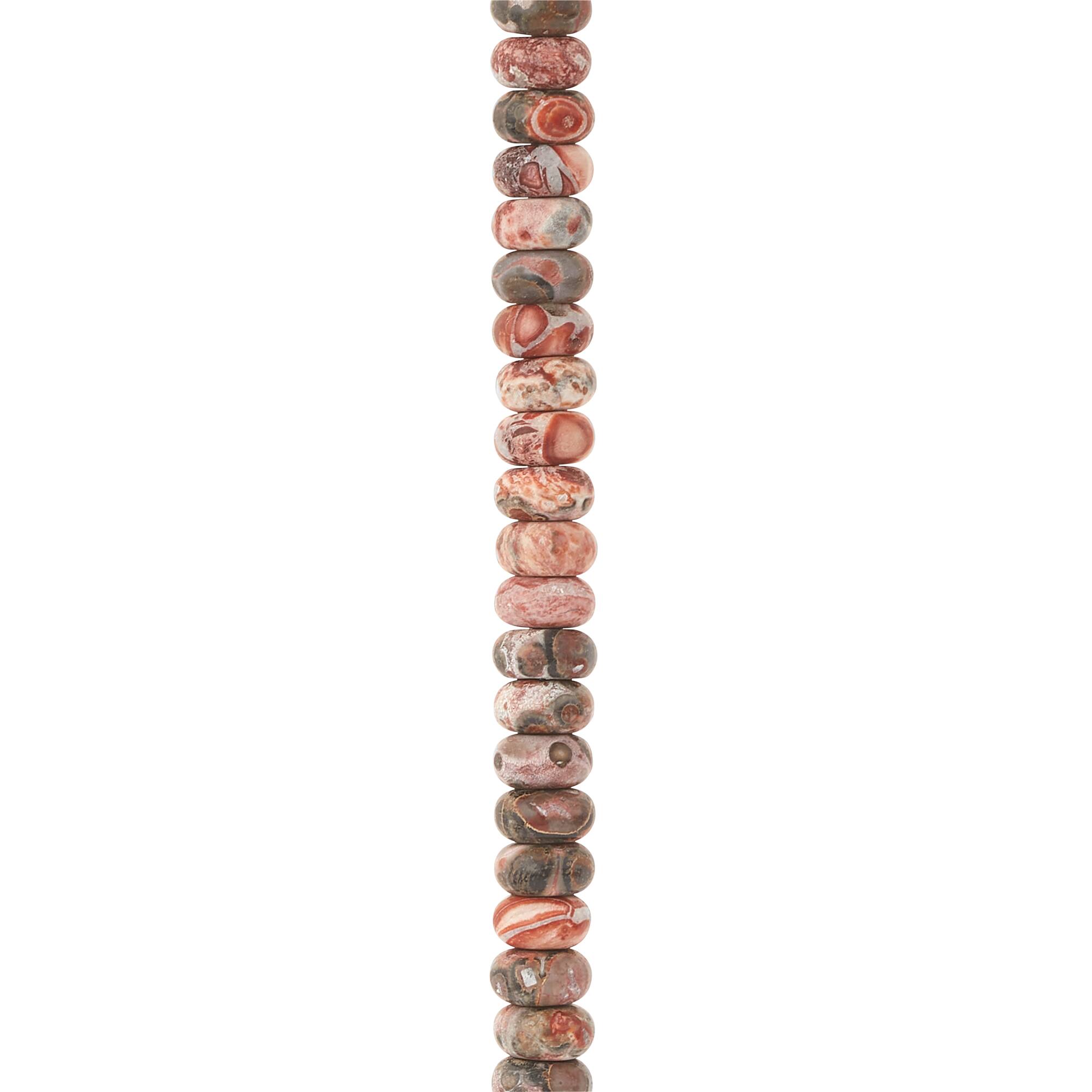 Leopard Jasper Rondelle Beads by Bead Landing™, 6mm